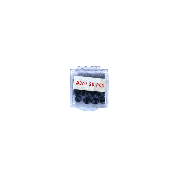 Peso Balin de Plomo para Pesca 3/0 de Tiro Dividido 20 PCS Set de 10 Paquetes